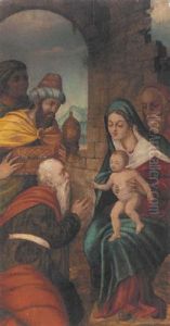The Adoration Of The Magi by Jacob De Backer