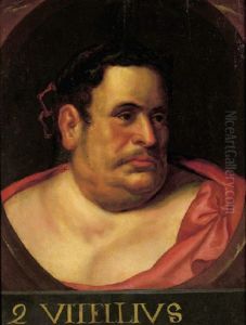 Portrait Of Emperor Vitellius, In A Feigned Stone Cartouche