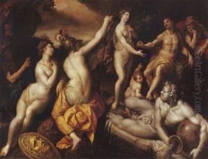 Le Jugement De Paris by Jacob De Backer
