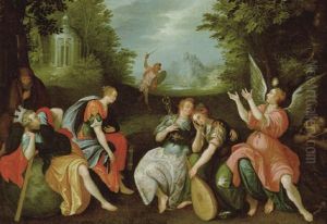 Allegorische Szene by Jacob De Backer