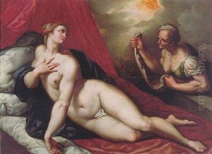 Danae And The Shower Of Golden Rain by Jacob De Backer