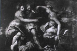 Loth Et Ses Filles by Jacob De Backer