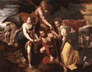 L'homme Ployant Sous Le Fardeau Du Temps