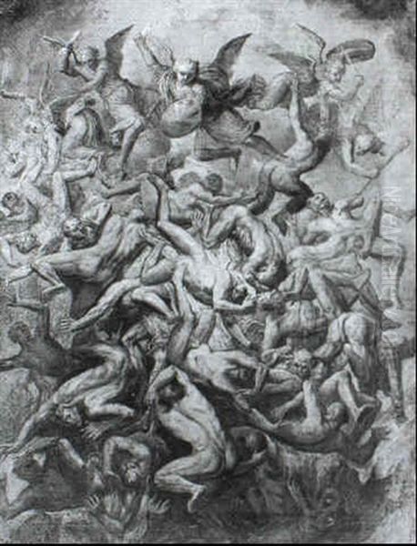 The War In Heaven With St Michael Vanquishing The Rebel Angels - view 1