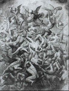 The War In Heaven With St Michael Vanquishing The Rebel Angels by Jacob De Backer