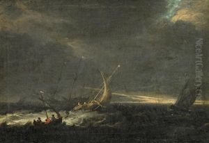 Abendstimmung Uber Der See Mit Heimkehrenden Seglern by Ludolf Backhuysen the Elder
