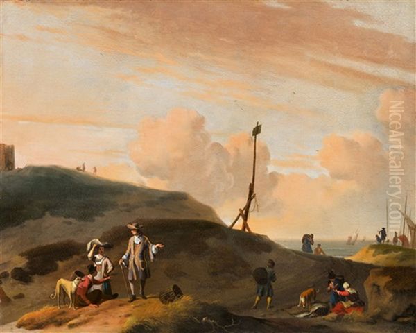 Figures In A Dune Landscape - view 1