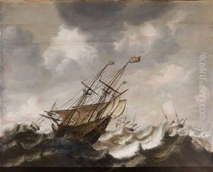 Tempestad by Ludolf Backhuysen the Elder