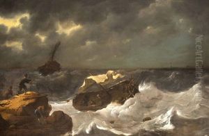 Schiffbruch Bei Sturmischer See by Ludolf Backhuysen the Elder