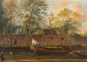 Schiffe Im Kanal by Ludolf Backhuysen the Elder