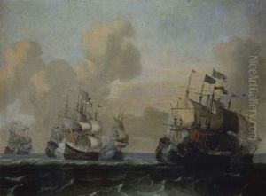 Kriegsschiffe Auf Hoher See Kriegsschiffe Auf Hoher See