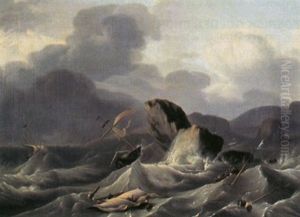 Shipwreck by Ludolf Backhuysen the Elder