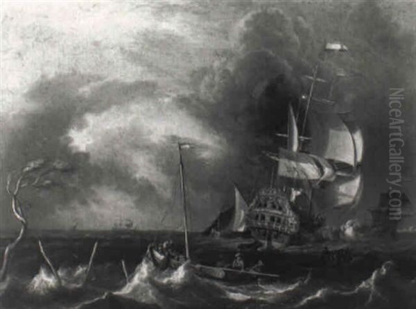 The Ship 'de Windhond' For The Coast - view 1
