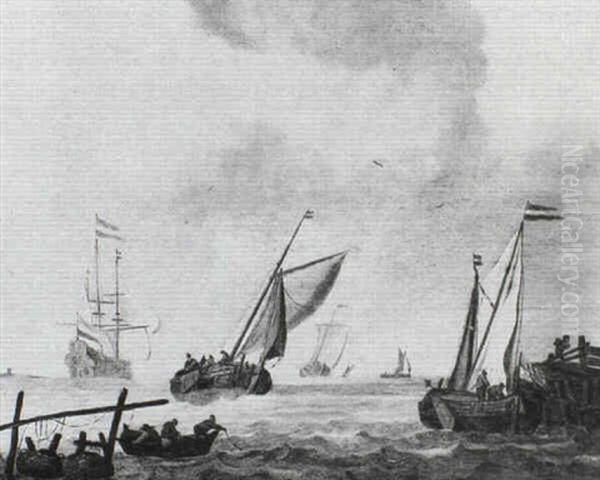 Shipping In An Estuary - view 1