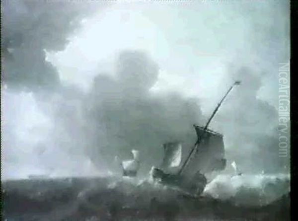 Shipping On A Stormy Sea - view 1