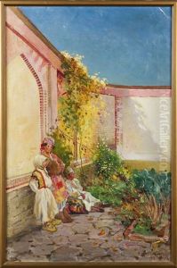 Children In The Shade Of A Wall