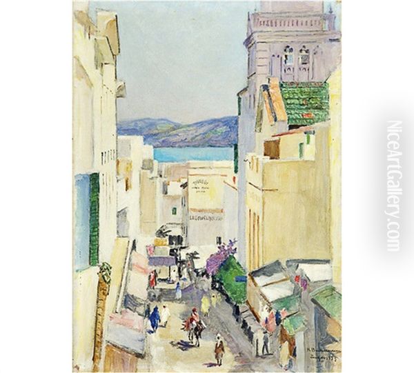 Street In Tanger From A Birds-eye View - view 1