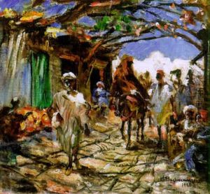 Kaupankayntia, Marrakesh by Hugo Backmansson