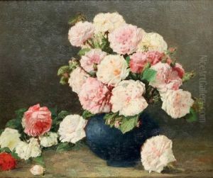 Nature Morte Aux Roses by Francois Backvis