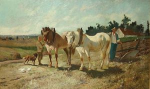 Werkende Boerenfamilie Op De Akkers by Francois Backvis