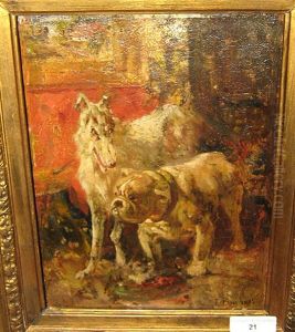 Deux Chiens by Francois Backvis