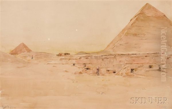 The Pyramids At Giza - view 1