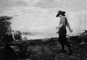 The Burial Of Rose Standish by Henry Bacon