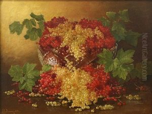 Red And White Currants In A Crystal Bowl