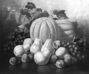 Still Life With Melons, Grapes, Plums And Pears by Irving Lewis Bacon