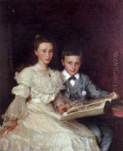 Ivy And Jamie, Children Of C.w. Bartholemew, Esq. by John Henry Frederick Bacon