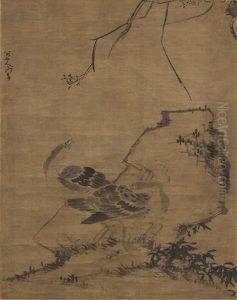 Rock, Bamboo And Ducks by Bada Shanren