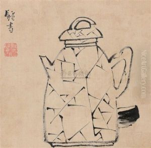 Pot (+ Radish; 2 Works) by Bada Shanren