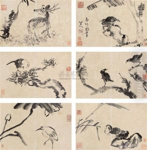 Flower And Bird (8 Works) by Bada Shanren