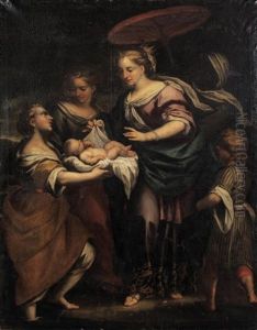 Mose Salvato Dalle Acque by Giovanni Raffaele Badaracco