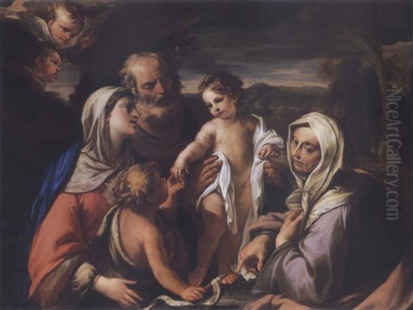 The Holy Family With Saints Anne And The Infant John The Baptist - view 1