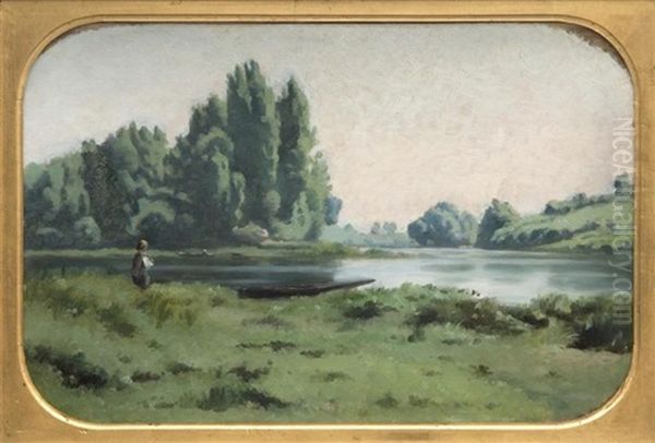Bord De Riviere Anime Avec Barques - view 1