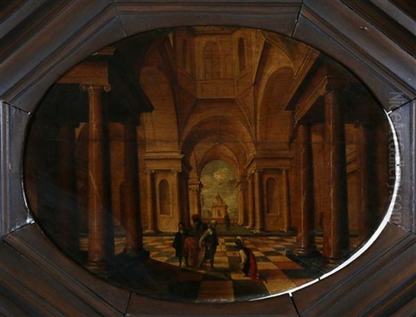 Kerkinterieur Met Figuren - view 1