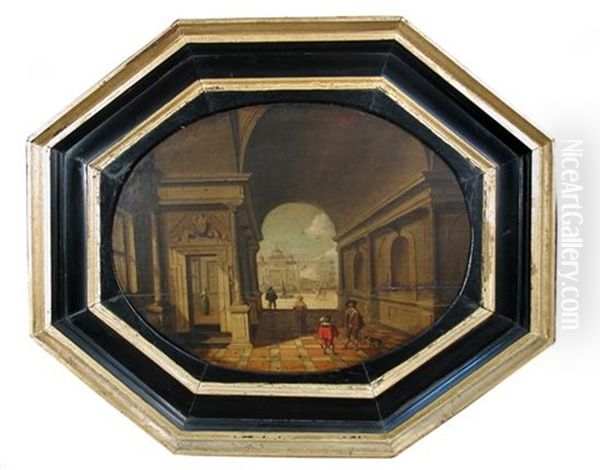 Interior Scene With Figures - view 1