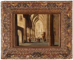 Interior De Una Iglesia by Hans Jurriaensz van Baden