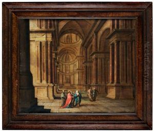 Palatsinterior Med Kristus by Hans Jurriaensz van Baden