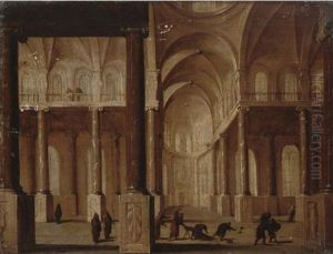 Christ Driving The Money-changers From The Temple by Hans Jurriaensz van Baden