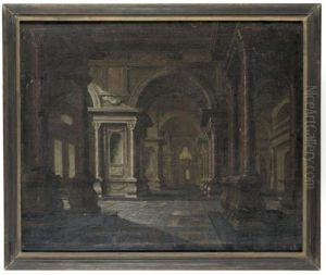 Interior Of A Baroque Palace (interieur Eines Barocken Palastes) by Hans Jurriaensz van Baden
