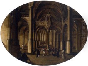 A Church Interior by Hans Jurriaensz van Baden