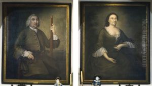 Andrew Sigourney And Mary Ronchon by Joseph Badger