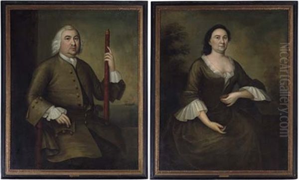 Portrait Of Mr. Andrew Sigourney (+ Portrait Of Mrs. Andrew Sigourney; Pair) - view 1