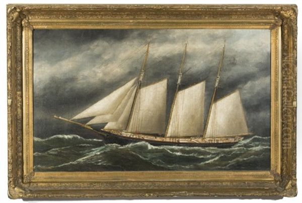 The Three-masted Schooner E.h. Cornell - view 1
