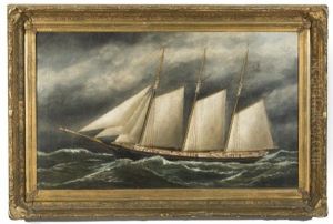 The Three-masted Schooner E.h. Cornell