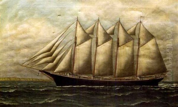 Portrait Of The Schooner "edward H. Cole" - view 1