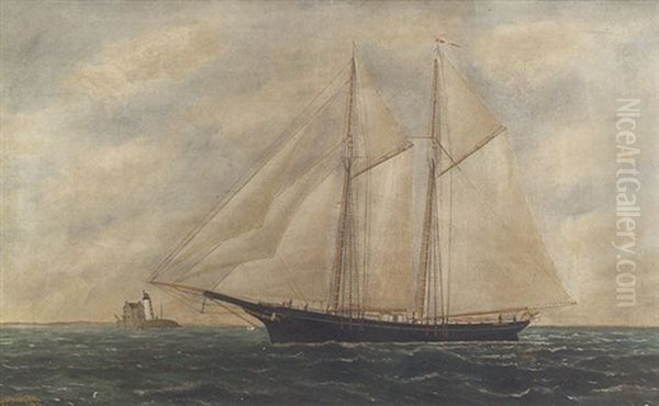 Portrait Of The Schooner The "fred Gray" - view 1