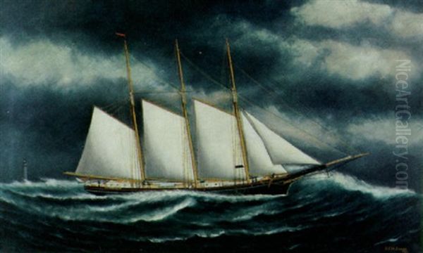 The American Three-masted Schooner "e.i. Morrison" - view 1